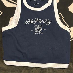 Aeropostale Kids Tank Top - Blue and White